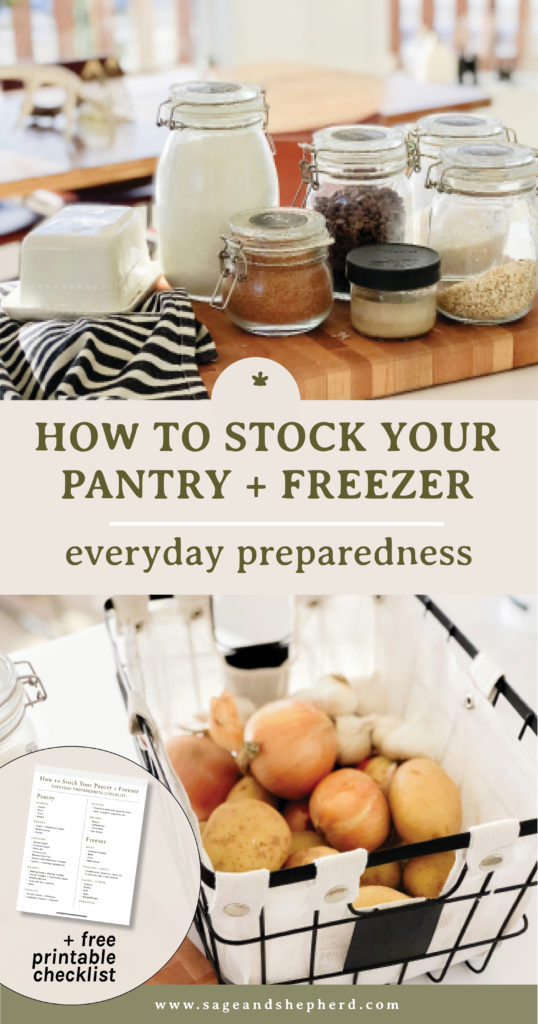 how to stock your pantry and freezer - everyday preparedness